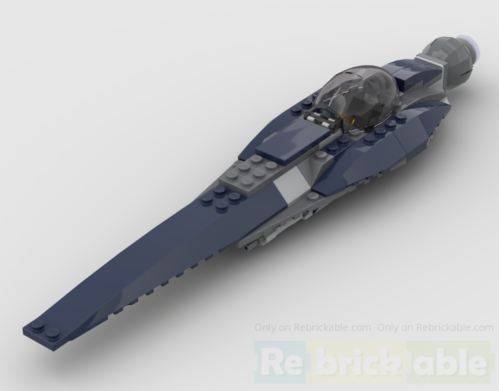 Lego Chitex-class space superiority fighter: CIS blue