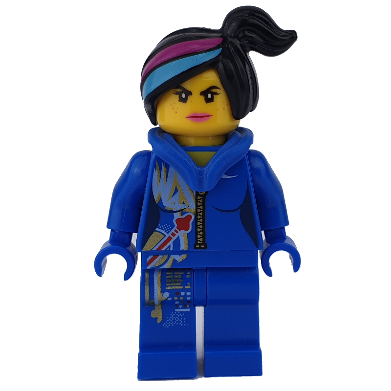 Lego Wyldstyle in blue jumpsuit
