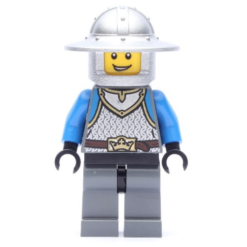 Lego Knight, Blue, Wide Brim Helmet