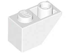 Brick Sloped Inverted 45° 2 x 1 / White