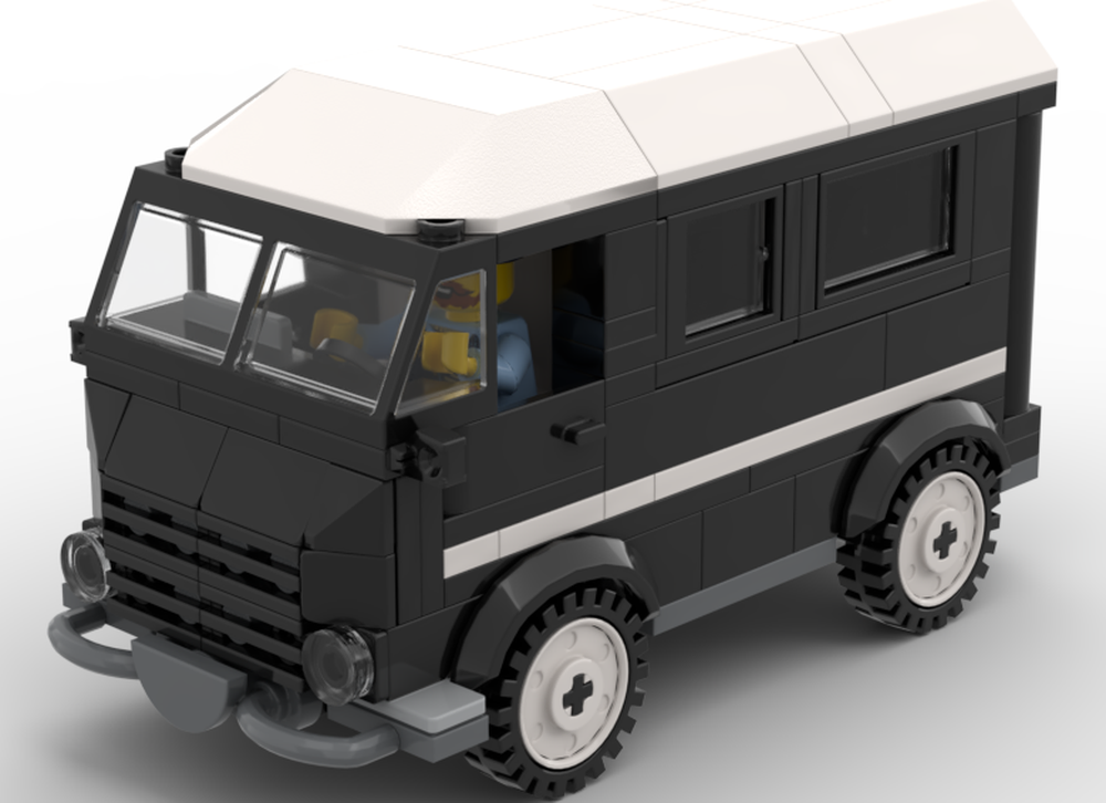 Lego Old French Police Van - Renault Goelette