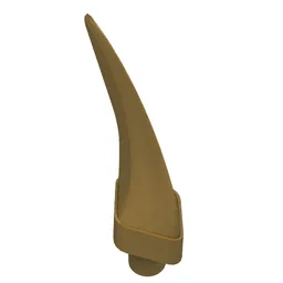 Animal Body Part, Barb / Claw / Tooth / Talon / Horn, Medium / Pearl Gold