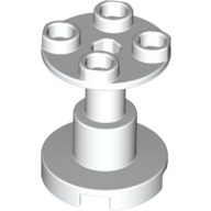 Lego Support Round 2 x 2 x 2 Stand with Reinforced Underside / White