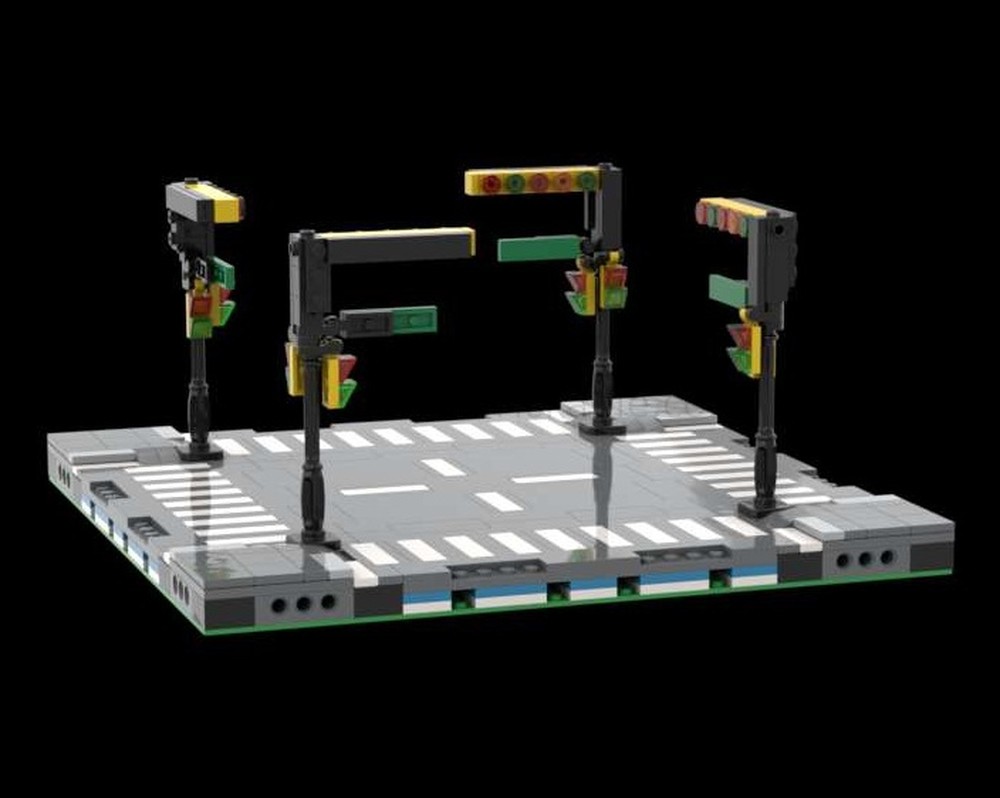 Lego 4 Way MILS Road Plate