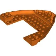 Boat Hull Section, Brick 10 x 12 x 1 with 4 x 6 Cutout / Reddish Orange