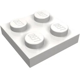 Plate 2 x 2 / Very Light Bluish Gray