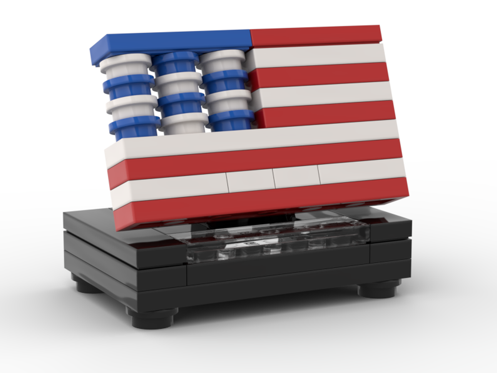 Lego American flag display