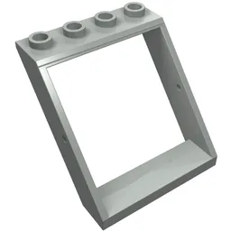 Window 4 x 4 x 3 Roof / Light Gray
