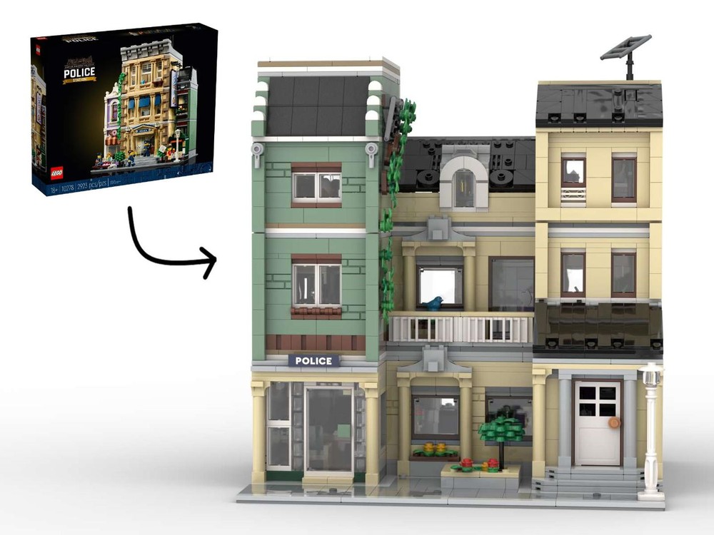 Lego Crooks Crib (alt build of Police Station - 10278)