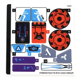 Sticker Sheet for Set 70639-1 / [No Color/Any Color]