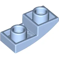 Brick Curved Inverted 2 x 1 / Bright Light Blue