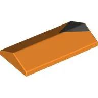 Brick Sloped 33° 2 x 4 Double with Dark Bluish Grey Triangle Print / Orange