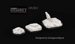 Minifig round display HOTH