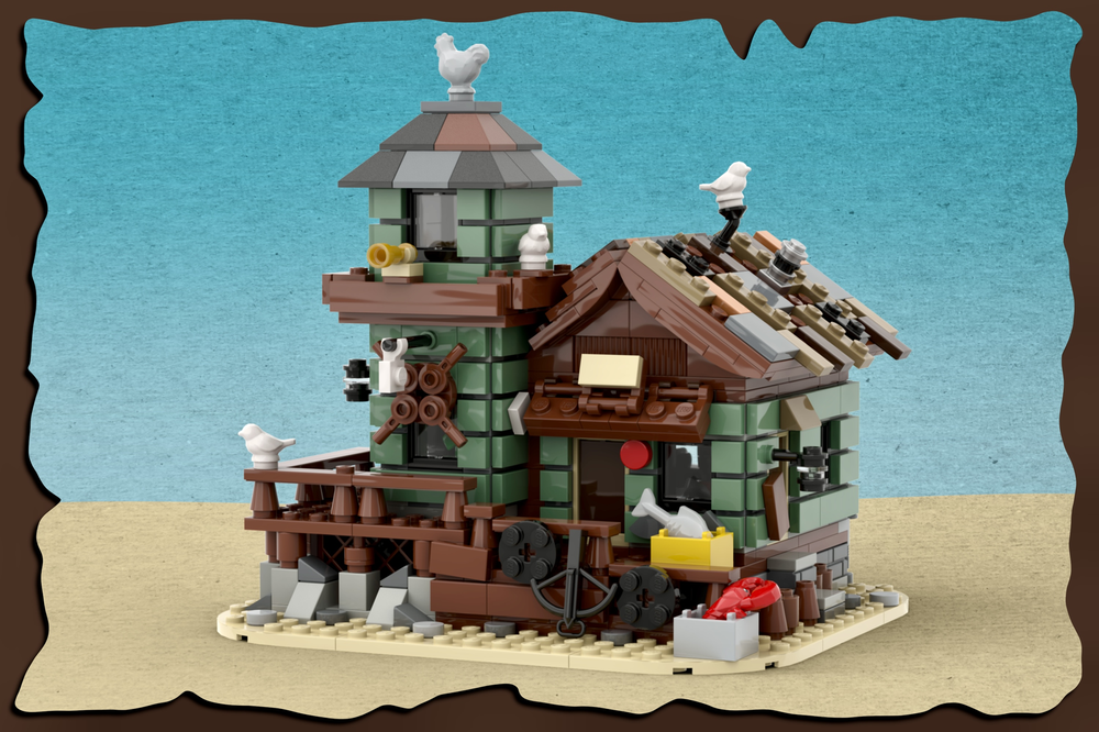 Lego MOC - Micro Fishing Store