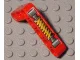 Technic, Liftarm, Modified Bent Thick L-Shape 3 x 5 with Shock Absorber Pattern (Sticker) - Set 8241