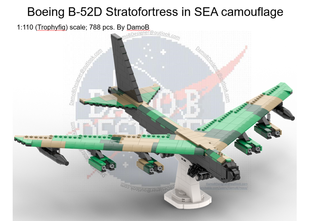 Lego Boeing B-52D Stratofortress (South East Asia camouflage)