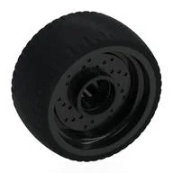Wheel Rim 24 x 12 with Black Tyre / Black