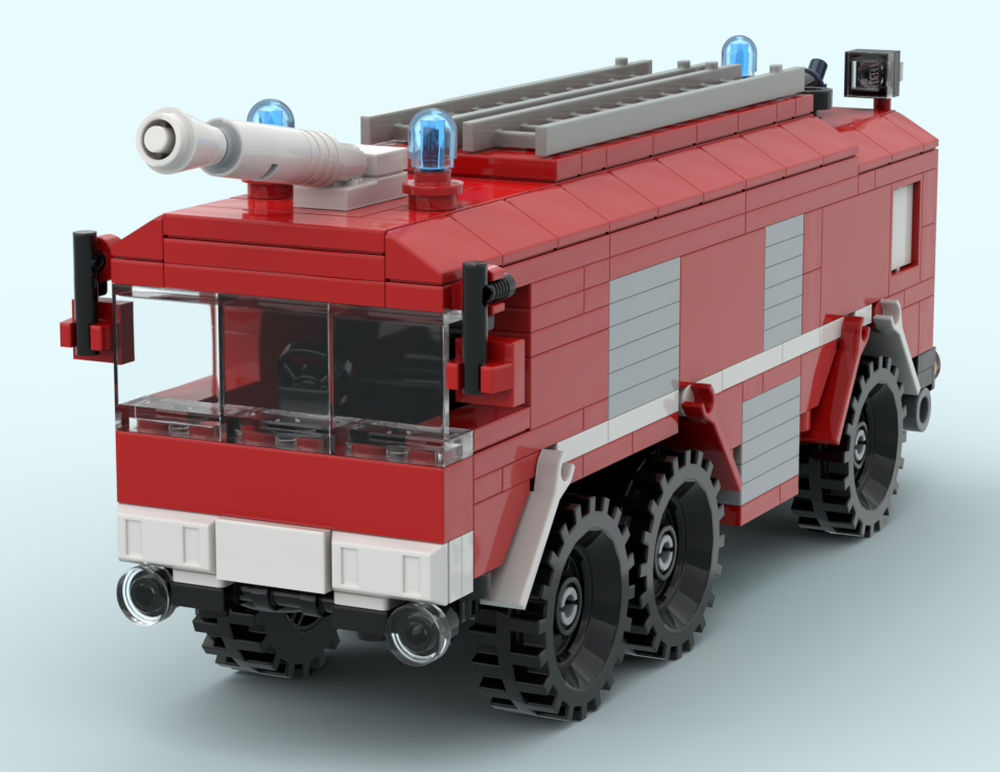 Lego FlKfz 3500 Feuerwehr Bundeswehr FAUN Fire Truck German Army Airport