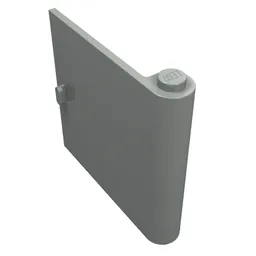 Door 1 x 5 x 4 Right / Light Gray