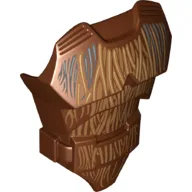 Large Figure Torso Cover with Raised Belt and Wookie Hair Print (Chewbacca) / Reddish Brown