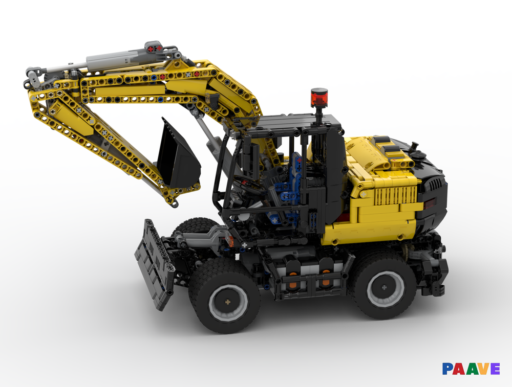 Lego RC Wheel Excavator