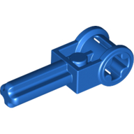 Lego Technic Axle 1.5 with Perpendicular Axle Connector (Technic Pole Reverser Handle) / Blue