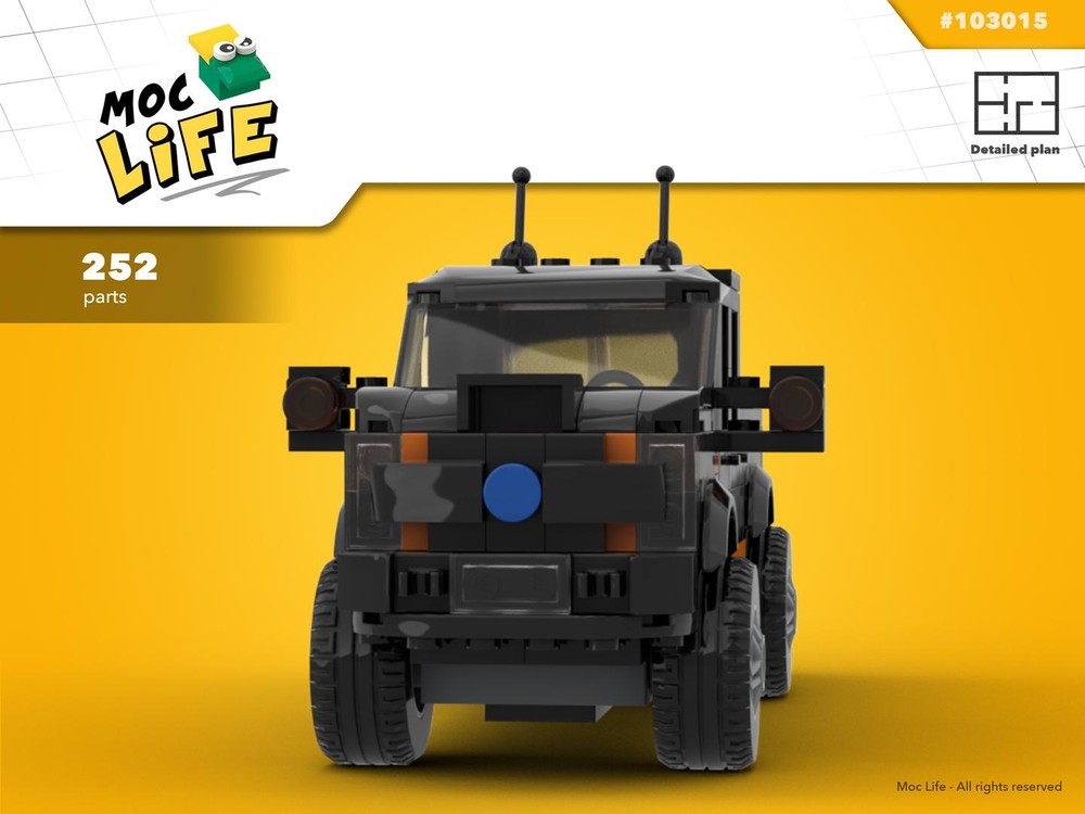 Lego Ford F-150 quad cab small bed Harley Davidson version
