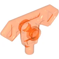 Weapon Axe Head with Bar / Trans-Neon Orange