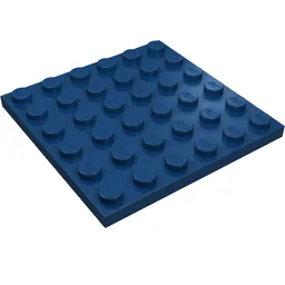 Plate 6 x 6 / Dark Blue