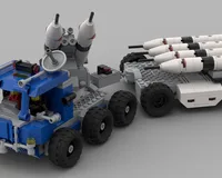 Classic space rocket launcher