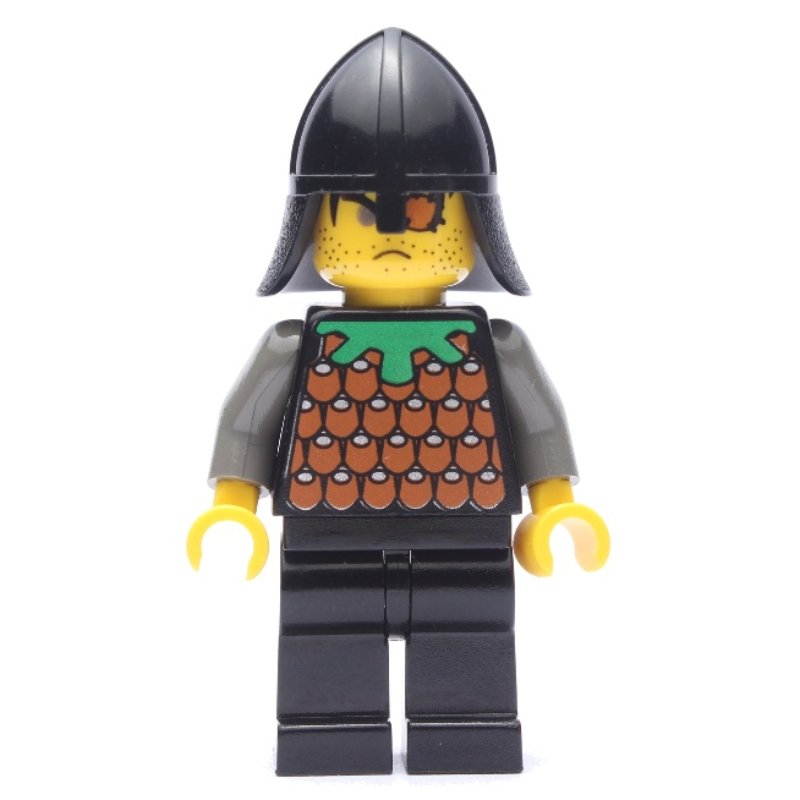 Lego Knight (Knights Kingdom I) - Bull Robber, Black Neck-Protector