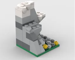 Minifigure Display/ Diorama Mountain