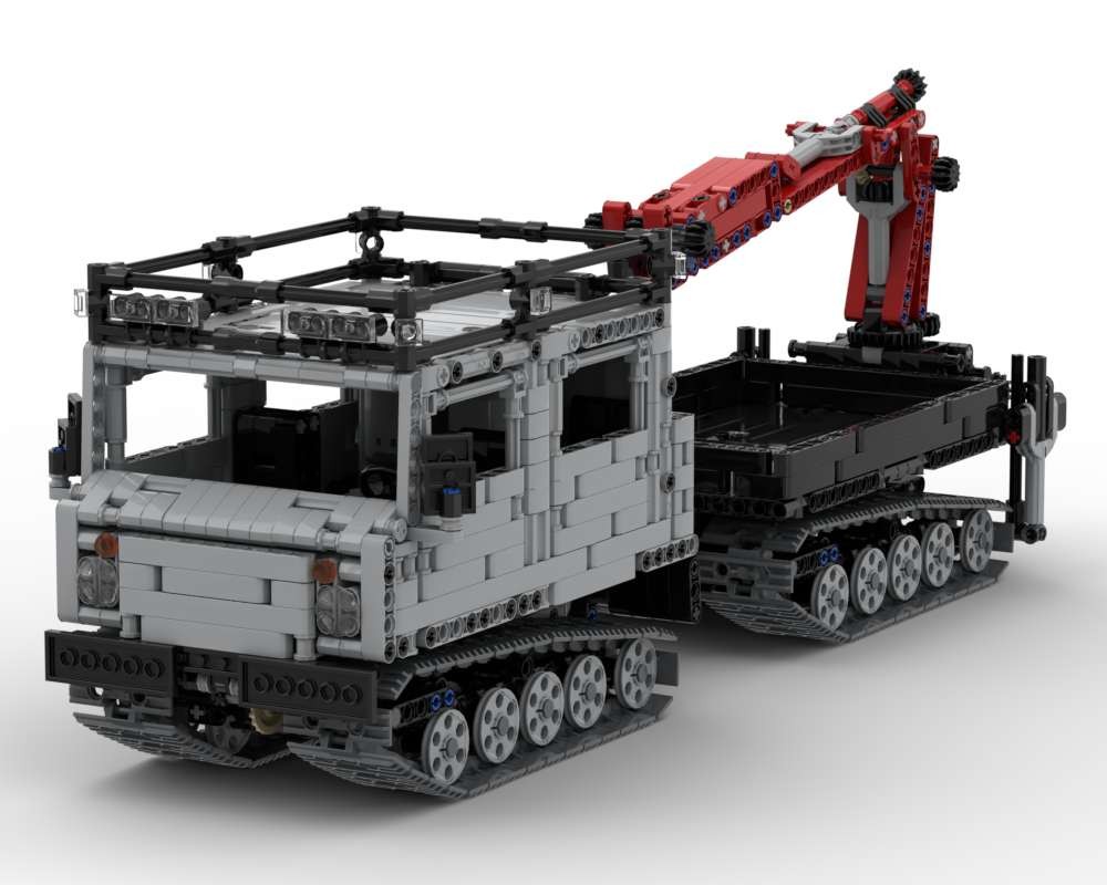 Lego Hägglunds BV 206 with crane