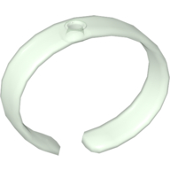 Lego Clikits Bracelet, Bangle with Hole / Trans-Light Green