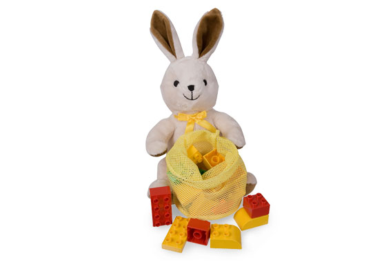 Lego Plush Bunny with Bricks