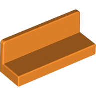 Lego Panel 1 x 3 x 1 / Orange