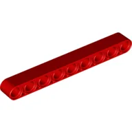 Technic Beam 1 x 9 Thick / Red