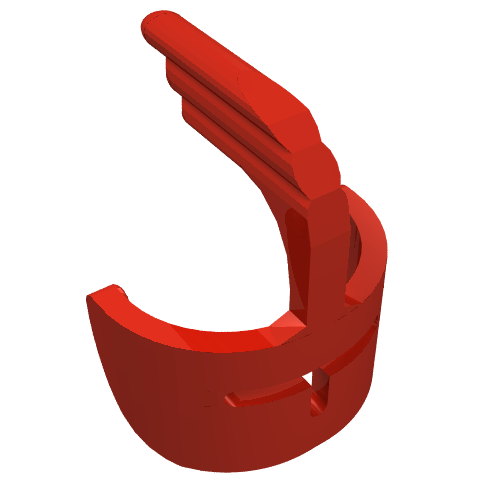 Lego Headwear Accessory Visor Grille and Feather / Red