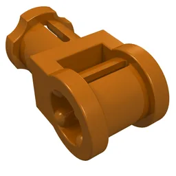 Technic Axle Connector with Axle Hole / Dark Orange