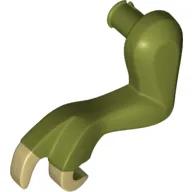 Animal Body Part, Dinosaur, Tyrannosaurus Rex Arm / Leg, Left, Small, Tan Claws Print / Olive Green