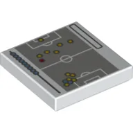 Tile 2 x 2 with Soccer Strategy Chart Print