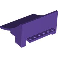 Lego Brick Curved 8 x 8 x 4, Ramp / Dark Purple