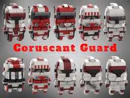 Shock Trooper / Coruscant Guard Brickheadz BUNDLE