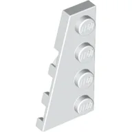 Wedge Plate 4 x 2 Left / White
