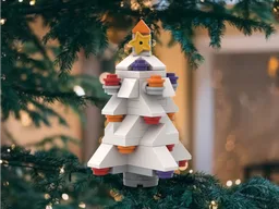 White Xmas Tree Ornament (More Affordable)