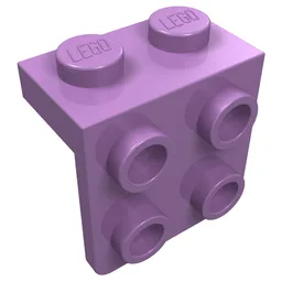 Bracket 1 x 2 - 2 x 2 / Medium Lavender