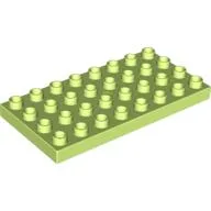 Duplo Plate 4 x 8 / Light Lime