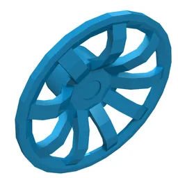 Wheel Cover 9 Spoke - 24mm D. / Dark Azure