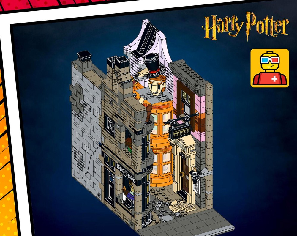 Lego Little Diagon Alley for your Modular LEGO City