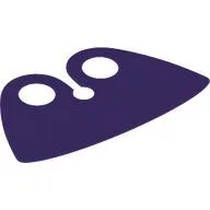 Neckwear Cape Collar, High Rounded, Wide / Dark Purple